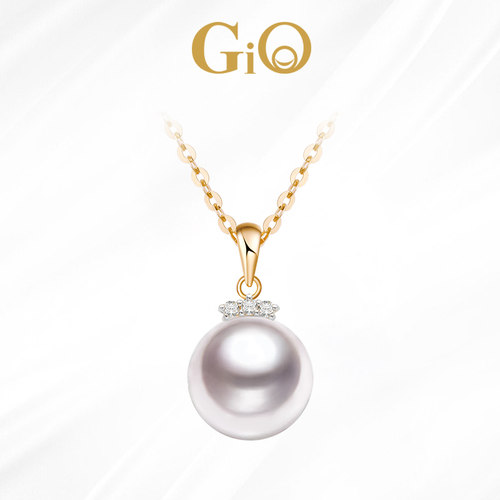 GiO珠宝18K金海水珍珠正圆项链