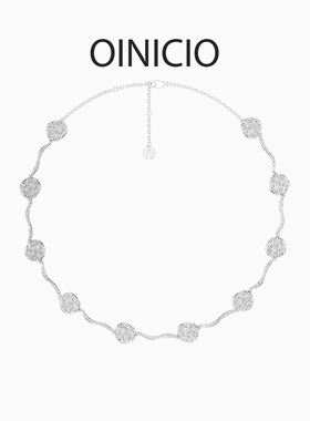 [新年礼物]孟子义同款OINICIO初印茴鱼系列925银小鱼鳞拼接项链女
