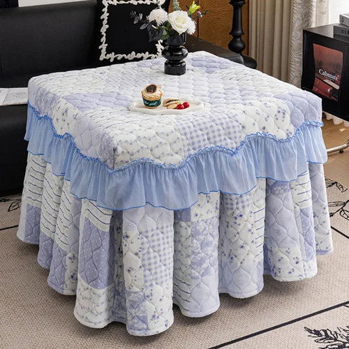 2025新款正方形毛绒电暖桌烤火罩