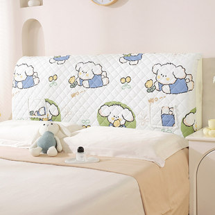 全棉布艺床头罩2024年新款万能通用木床皮床头保护套1米5四季通用