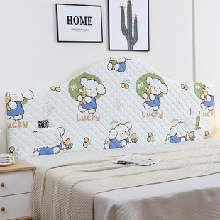 半圆不规则四季 可爱儿童纯棉床头罩套老式 通用异形定做全棉保护套