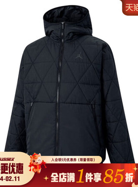 nike耐克冬季男子JORDAN运动休闲棉服外套FZ3163-010