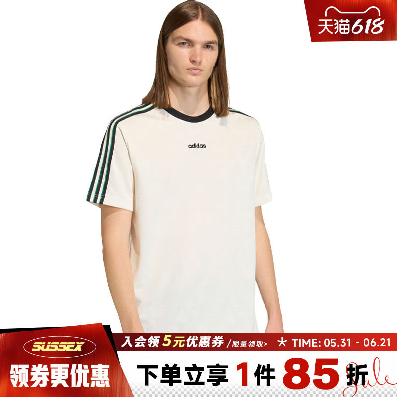 阿迪达斯三叶草春季男子运动休闲圆领短袖T恤KE2139