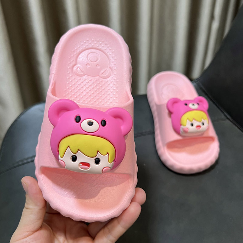拖鞋儿童夏季立体卡通可爱软底软面室内洗澡防滑中小男童女童凉拖