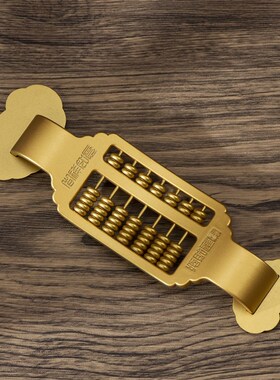 小铜开如意铜f算盘摆件黄铜实心家居客厅办饰室装公公司记业礼算