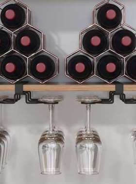 红酒架创意葡萄酒架家用客厅创意摆件铁艺简约酒架子欧式红酒瓶架