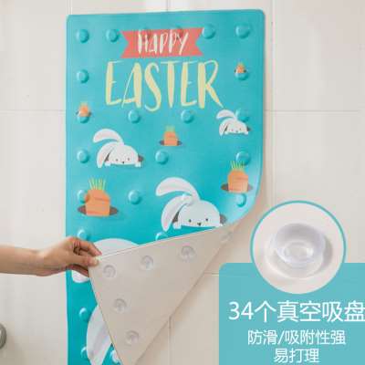 浴室防滑垫家用淋浴房防水脚垫子卡通卫生间浴缸厕所洗澡防摔地垫