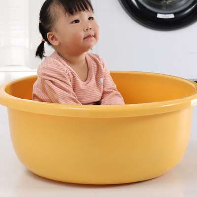 洗脸盆家用大号加厚特大号圆形盆儿童宝宝洗澡盆塑料大盆洗衣盆