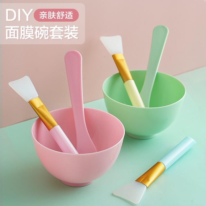 敷面膜用的工具小刷子清洁面膜刮勺调海藻面膜碗做面部水疗棒套装