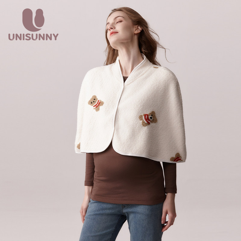 unisunny月子披肩孕妇产妇产后坐月子空调护肩保暖哺乳喂奶坎肩