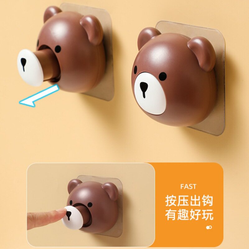 日式可爱小熊伸缩鼻子挂