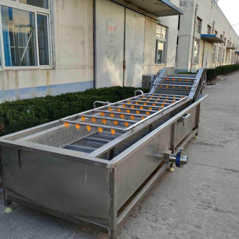竹笋清洗机 气泡冲浪喷淋洗菜设备 笋类蔬菜加工清洗生产流水线