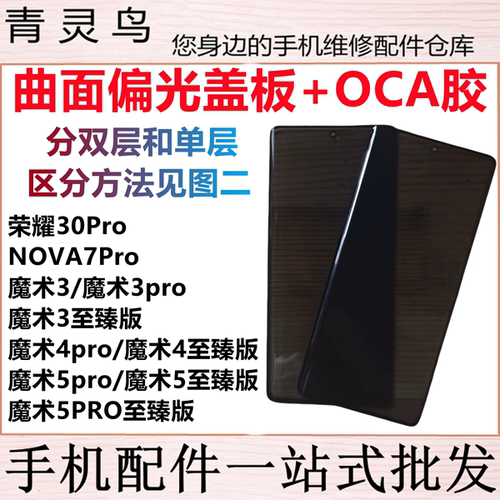 魔术Magic4pro曲面屏带偏光盖板