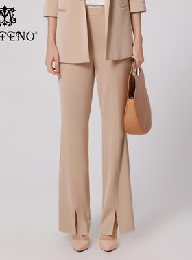 专柜正品马天奴女喇叭裤西装裤宽松长裤子时尚秋冬MRS736PNX0