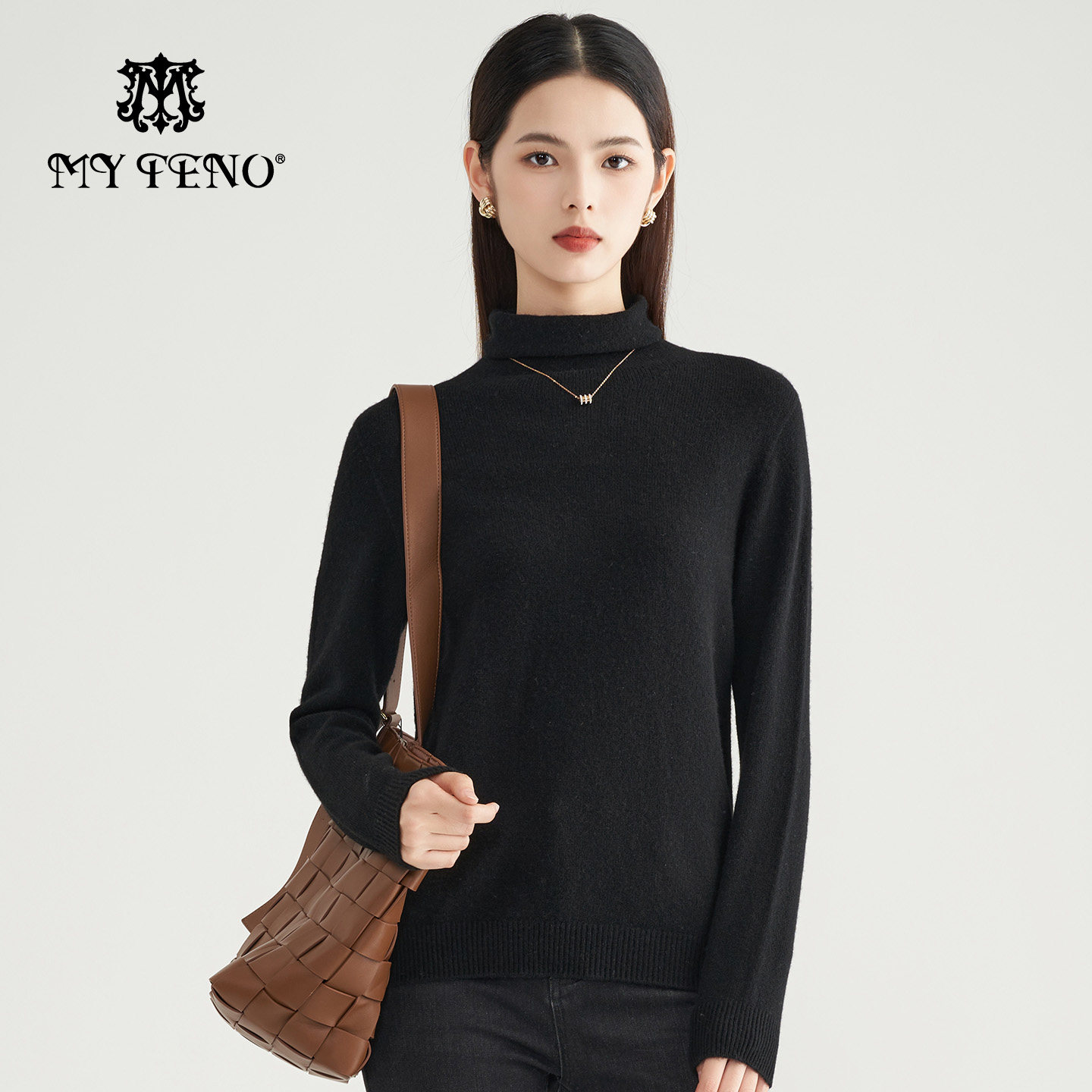 【100%绵羊毛】马天奴女装春秋新款纯色堆堆领针织衫长袖打底衫,女装/女士精品,毛针织衫,淘宝优惠券,粉丝福利购,淘宝优惠卷