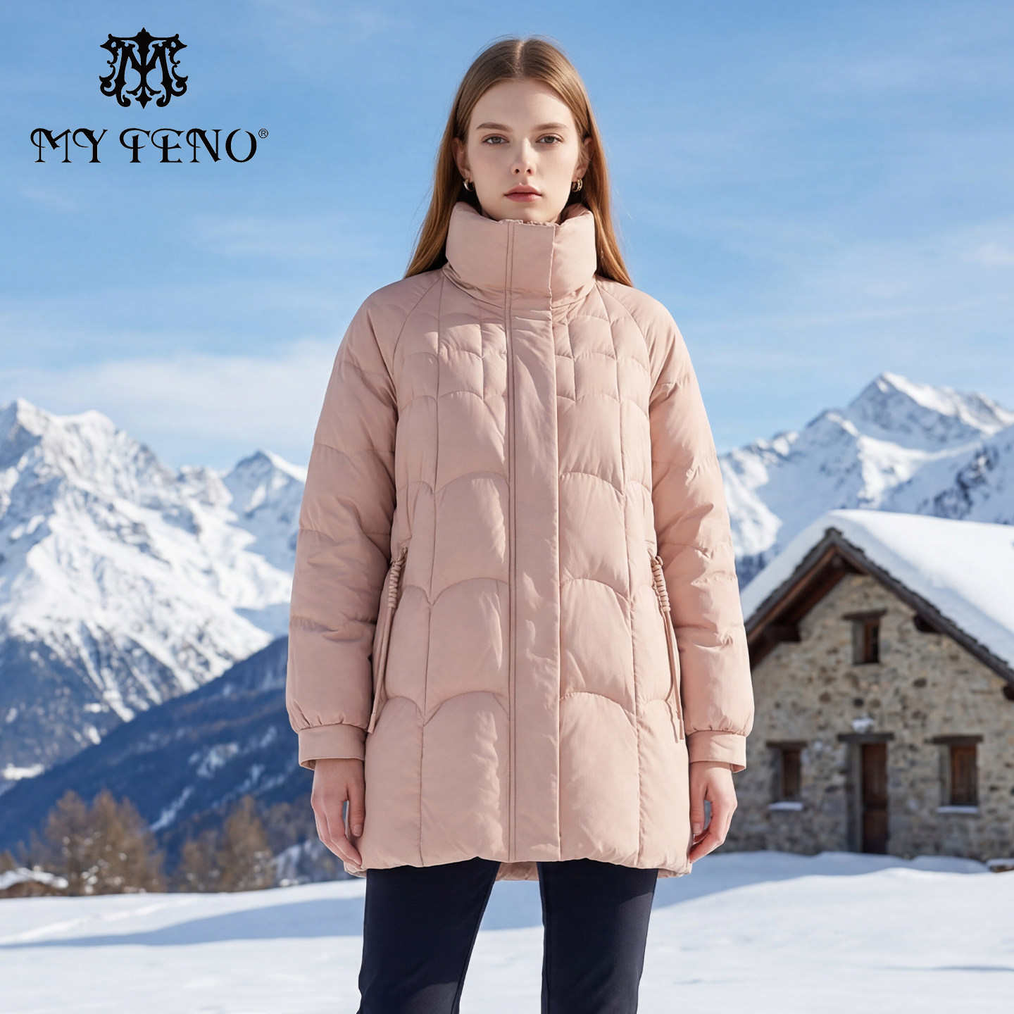 马天奴2025冬季新款纯色高领羽绒服廓形外套保暖时尚休闲百搭女装,女装/女士精品,羽绒服,淘宝优惠券,粉丝福利购,淘宝优惠卷