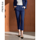 西裤 子铅笔裤 锥形裤 马天奴新款 通勤百搭职场女裤 裤 时尚 藏青色西装