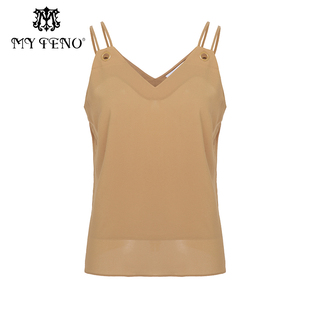 新款 内搭上衣秋季 MRS632POH0 马天奴双肩带雪纺吊带衫 专柜正品