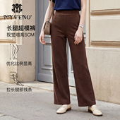 纯色高腰宽松直筒休闲裤 子长裤 时尚 马天奴2025秋冬新款 百搭女裤