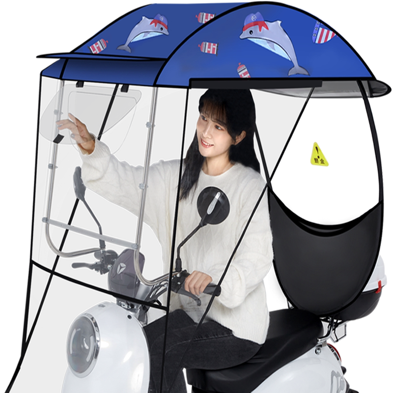 电动车雨棚篷蓬防晒电瓶新款安全