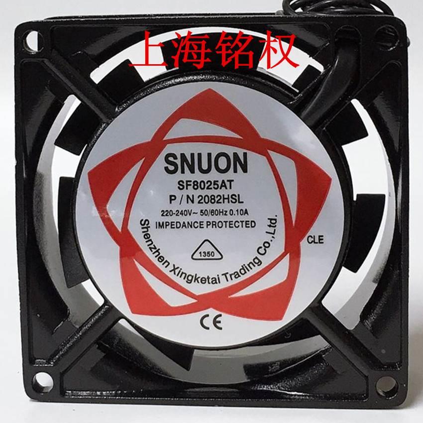80轴流风机 SF8025AT 220V 110V 交流风扇 滚珠2082HSL HBL 8厘米