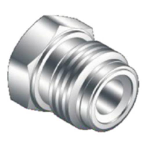 316L材质VCR公母堵帽堵头BA镀银内螺纹PLUG外丝堵塞GAP洁净高真空