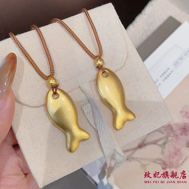 小鱼纯银项链女时尚轻奢高级感
