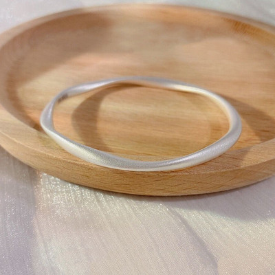 莫比乌斯纯银手镯女轻奢高级感