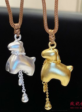 小马葫芦纯银项链女个性简约百搭