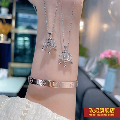 925银十字链女正生纯银纯银项链