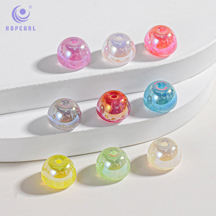 【30颗装】海蒂11MM深海美人鱼直孔苹果珠散珠diy手机链饰品配件