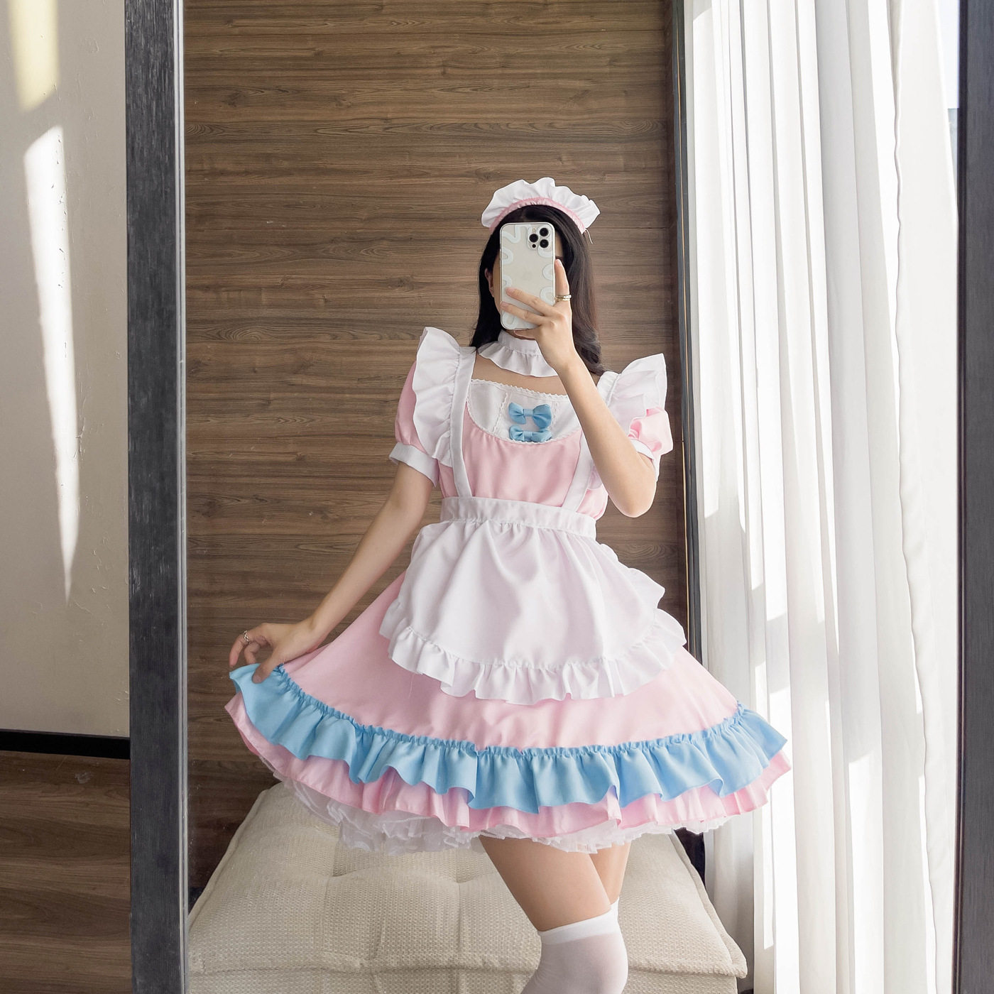 新款女仆服装COSPLAY演出服女佣装大码女仆