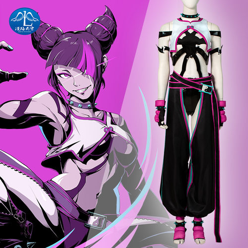 漫路云霄游戏街头霸王6【街霸6】朱莉Juri同款cosplay服女镂空版