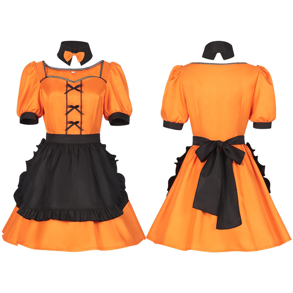 圣诞节万圣节cos服装主播制服南瓜女仆装款式1cosplay南瓜圣诞装