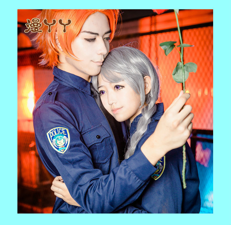 【漫丫丫】疯狂动物城cosplay兔子朱迪狐狸尼克拟人co
