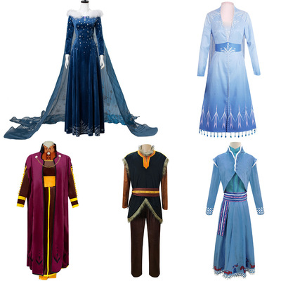 冰雪奇缘2cos服安娜公主裙COSPLAY成人礼服克里斯托夫cos服装