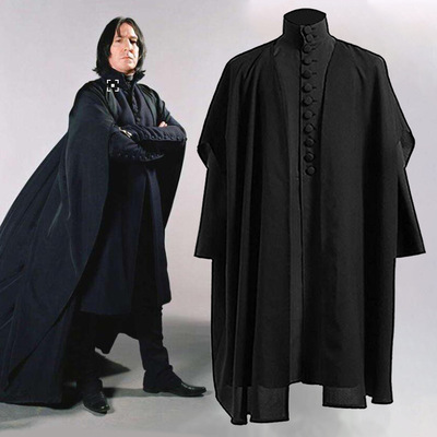 哈利波特cosplay斯内普教授衣服cos服装圣威达万圣节衣服现货