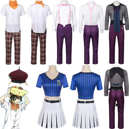 漫衣尚蓝色监狱cos服BLUELOCK峰乐回宝宝便服布丁帽格子裤cosplay