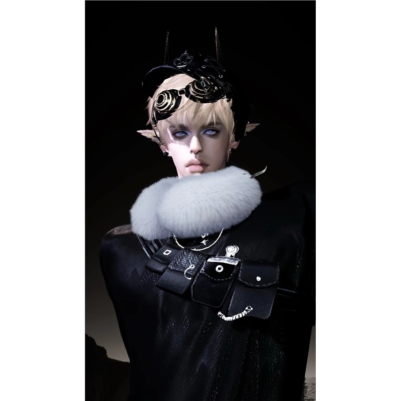 发2 潮玩男 微亚系 野猫 逆水寒手游捏脸男通用