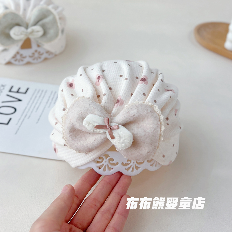 婴儿帽子春秋可爱公主套头帽