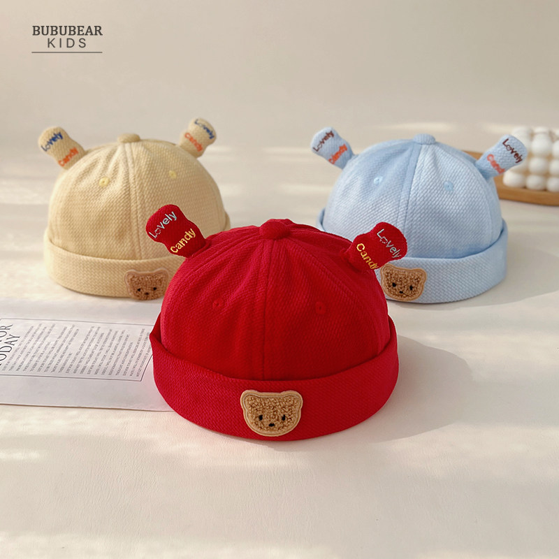 婴儿帽子春秋款可爱超萌瓜皮买宝宝秋季可调节地主帽婴幼儿阿哥帽,童装/婴儿装/亲子装,帽子,淘宝优惠券,粉丝福利购,淘宝优惠卷