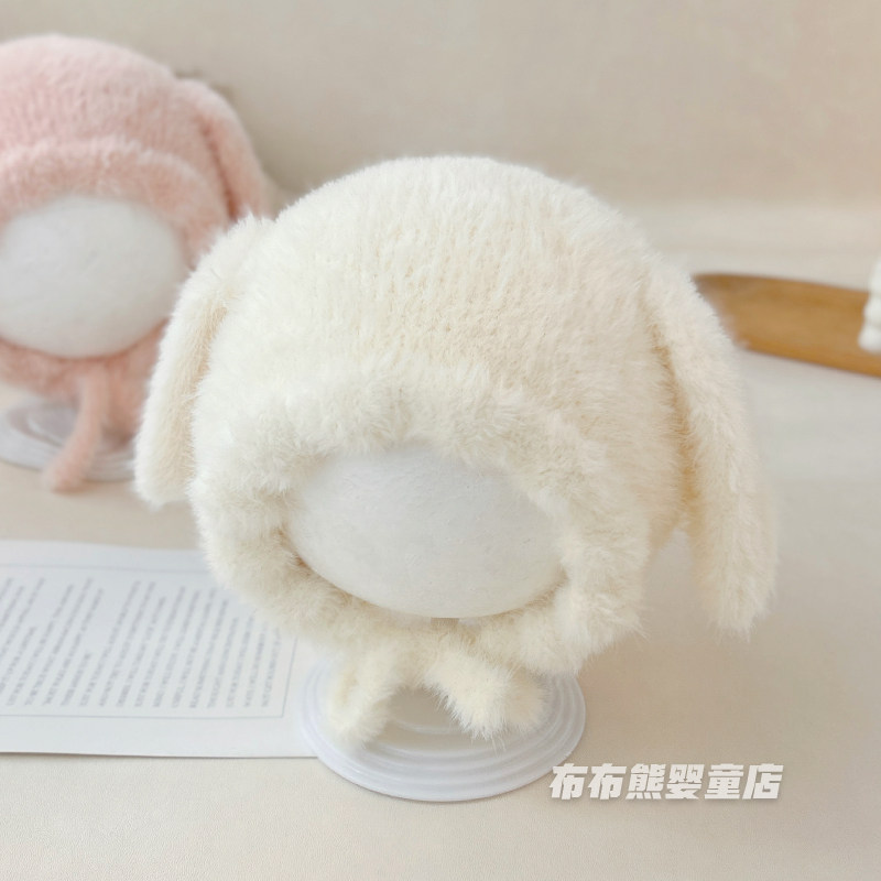 宝宝帽子秋冬款可爱保暖护耳帽婴儿冬天加厚防风毛线帽儿童毛绒帽
