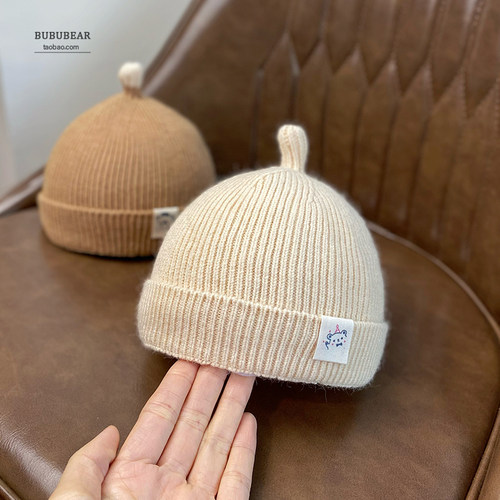 婴儿冬季保暖奶嘴套头帽