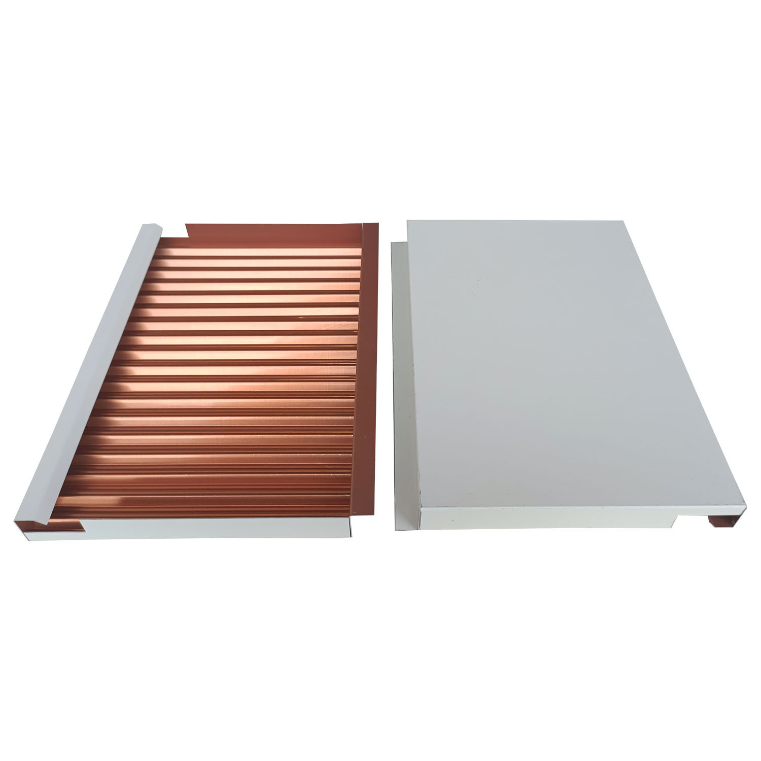 勾搭瓦楞铝复合板白色黑色铝板吊顶铝蜂窝芯冲孔板木纹金属铝材料