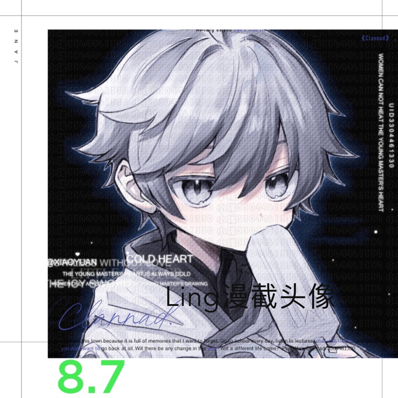 动漫男头 头像设计 标价可直接拍 动漫头像 8.7号漫截 男头设计