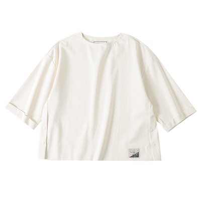 williambeta双面重磅七分袖T恤