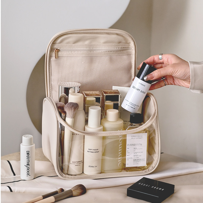 Túi Đựng Mỹ Phẩm Dung Tích Lớn Nữ 2023 Mới Ins Cao Cấp Trong Suốt Túi Chống Thấm Nước Giặt Túi Bảo Quản túi đựng đồ trang điểm cá nhân tui dung do trang diem