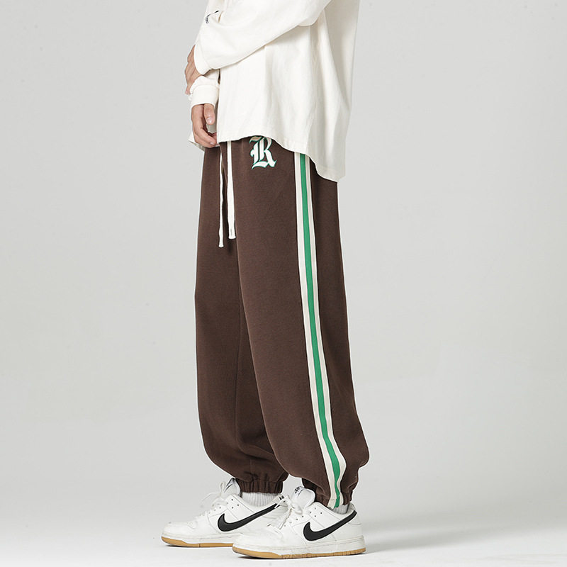 秋冬季新款男士韩版束脚加肥加大休闲运动哈伦裤潮情侣宽松休闲裤