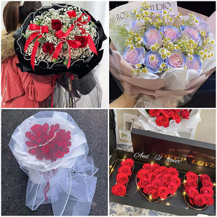 福州鼓楼台江区仓山马尾区同城配送女友礼物玫瑰花束生日鲜花速递