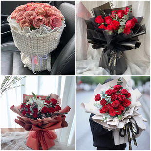 辽宁丹东市宽甸县东港市凤城市同城鲜花速递玫瑰花束表白生日配送